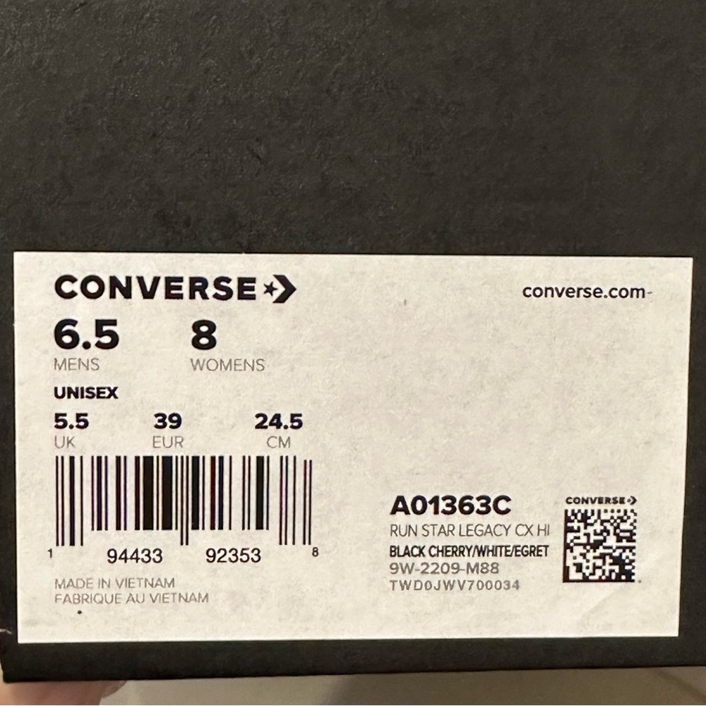 NIB Converse Run Star Legacy CX High Top Platform Sneakers - Picture 15 of 15